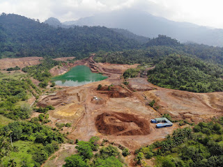 Tampak Kawasan Tambang dari Udara By : Junaidi Hanafiah