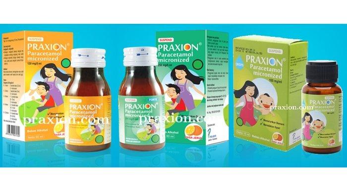 Ilustrasi obat sirup praxion