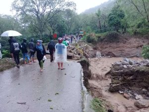Ruas jalan penghubung ke 4 Desa di Kecamatan Jagong Aceh Tengah rusak akibat Banjir Bandang