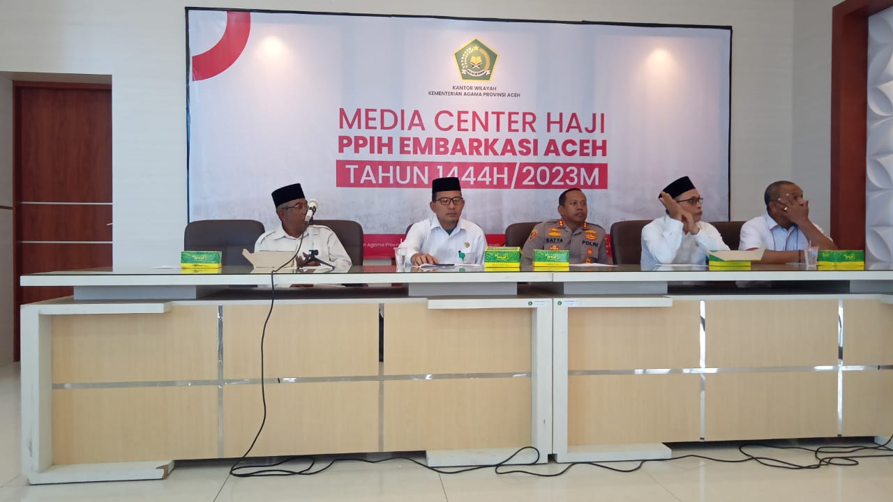 Konprensipers keberangkatan jaah haji asal Aceh