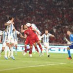 imnas Indonesia saat kontra Argentina yang merupakan juara dunia piala dunia 2022 lalu pada laga FIFA Matchday di Stadion Utama Gelora Bung Karno, Jakarta, Senin (19/6/2023) malam. Foto dok pssi.org