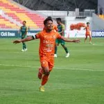 Selebrasi pemain Persiraja, Andik Vermansyah usai mencetak gol ke gawang Sriwijaya FC menit ke-30 pada laga yang dimainkan di Stadion Harapan Bangsa, Banda Aceh, Selasa (24/9/2024). Foto: MO persiraja Banda Aceh