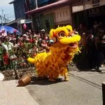 Pertunjukkan Barongsai memeriahkan Tahun Baru Imlek 2025 di Banda Aceh.