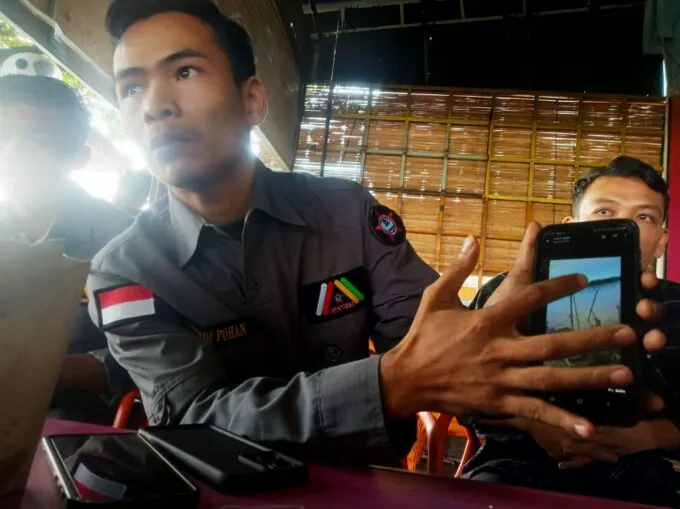 Ketua Himapas Supriadi Pohan, memberi keterangan pers terkait kondisi konflik manusia-buaya di Aceh Singkil, Sabtu (8/2/2025).
