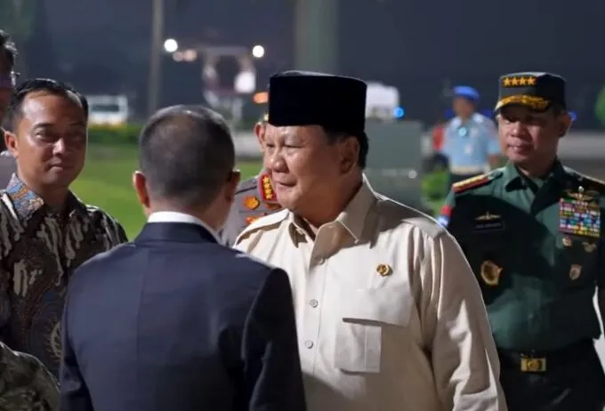 Presiden Prabowo Subianto. Poto : Tangkapan Layar Metro TV