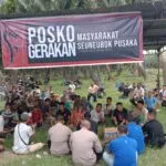 Pihak keamanan melakukan negosiasi dengan warga Seunebok Dalam terkait penyegelan lahan sawit PT ASN oleh Warga/ Foto : Digdata.id
