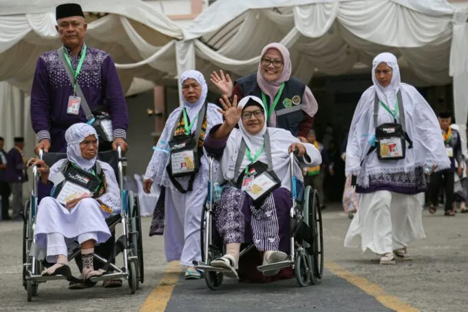 Jemaah Calon Haji asal Embarkasi Aceh bersiap berangkat menuju Makkah, Arab Saudi. Poto : Humas Haji Aceh
