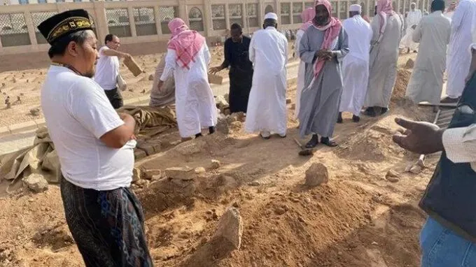 Pemakaman Jemaah Haji di Makkah. Poto : Dok Tribunnews.com