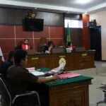 Suasana Sidang pemeriksaan Saksi Mahkota (Saksi Terdakwa) Terkait Perkara Penjualan kulit Harimau di Aceh Tengah / Fot; Fitri/Digdata.id