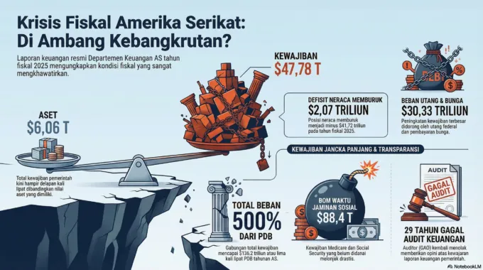 Amerika Serikat Terancam Bangkrut? Ini Ringkasan Kondisi Keuangannya