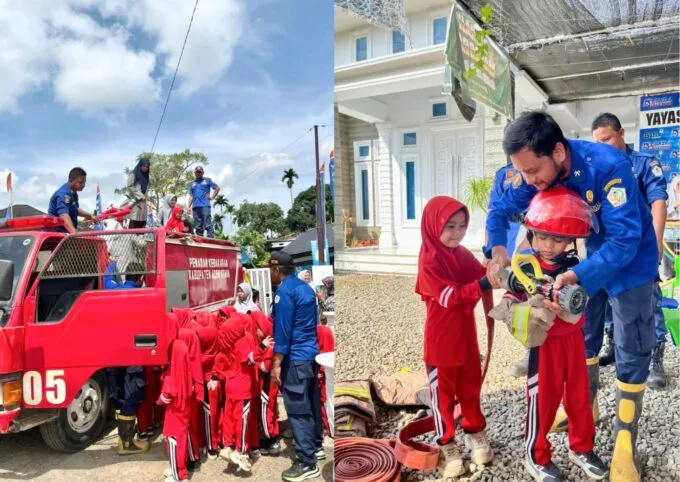 TKS IT Bazla Gelar Edukasi Siaga Api di Aceh Utara