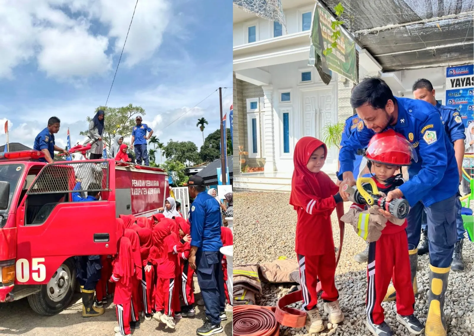 TKS IT Bazla Gelar Edukasi Siaga Api di Aceh Utara