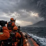 Tim SAR Gabungan Sisir Selat Sunda Cari 5 Jurnalis Hilang Kontak Saat Liput Erupsi Anak Krakatau